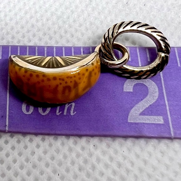 BRIGHTON Florida State Charm, Enameled Orange Slice - Picture 6 of 6